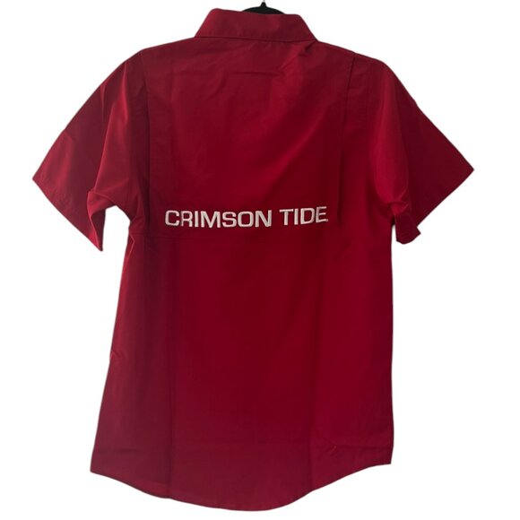 Men's‎ NWOT ProEdge Alabama Crimson Tide Red Shortsleeve Shirt Size Small - Picture 2 of 3
